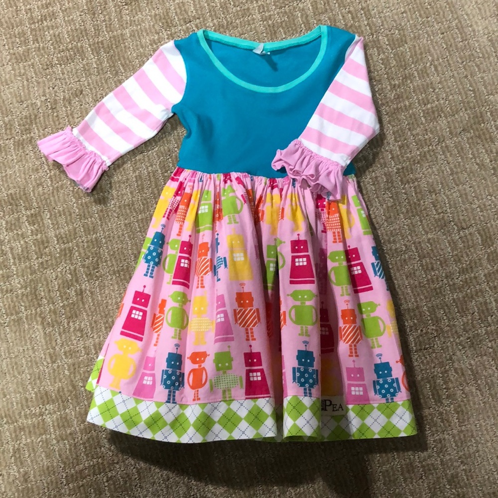 ~KPEA~ multicolored robot dress